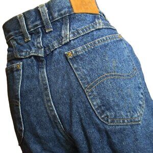 Vintage 80's Womens Jeans 32x31 14 Short NEW LEE PEPPER WASH RELAXED FIT TAPERED